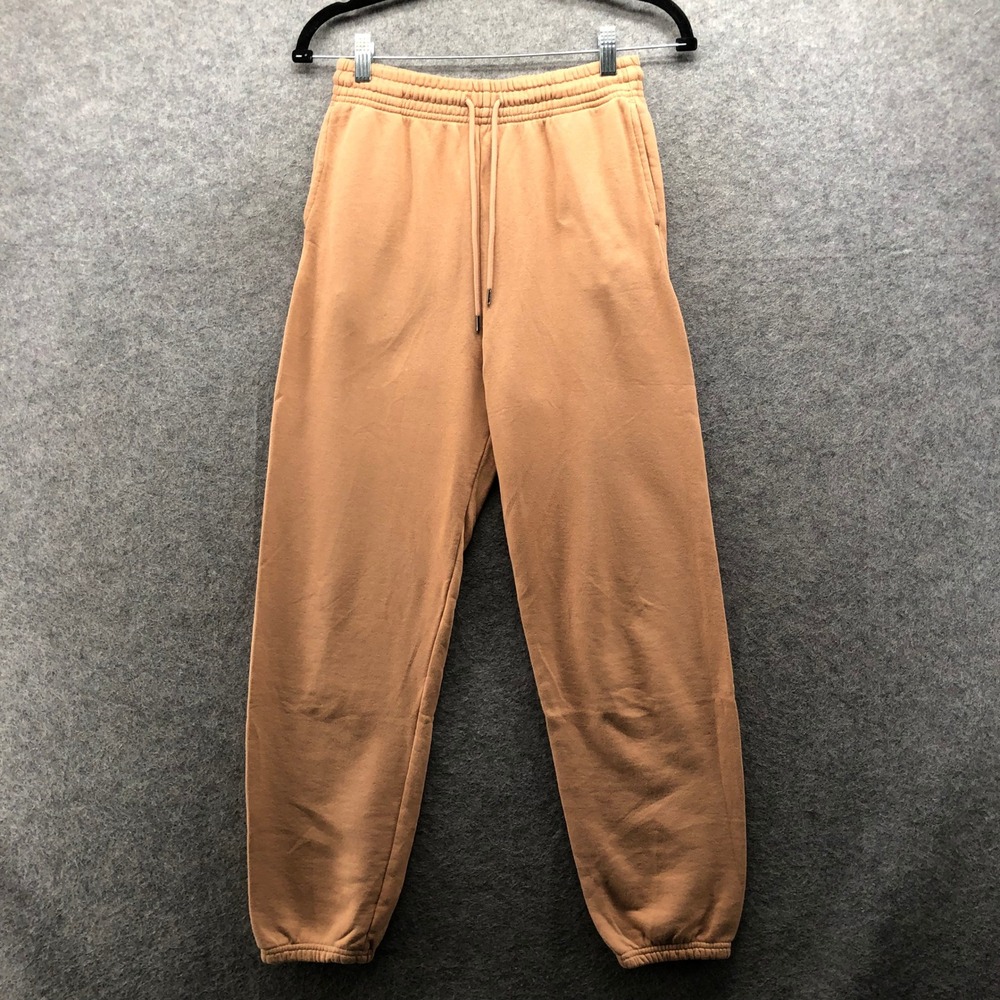 Uniqlo Tan Camel Jogger Sweatpants Womens S High Rise Lounge Athleisure